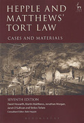 Cover of Hepple and Matthews' Tort Law Cases & Materials