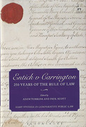 Cover of Entick v Carrington: 250 Years of the Rule of Law
