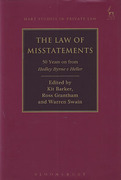 Cover of The Law of Misstatements: 50 Years On from Hedley Byrne v Heller