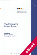 Cover of The Unitary EU Patent System (eBook)