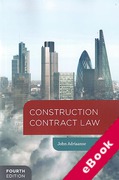 Cover of Construction Contract Law (eBook)