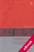 Cover of Contract Law: An Introduction to the English Law of Contract for the Civil Lawyer (eBook)