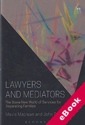 Cover of Lawyers and Mediators: The Brave New World of Services for Separating Families (eBook)