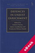 Cover of Defences in Unjust Enrichment (eBook)