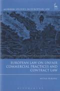 Cover of European Law on Unfair Commercial Practices and Contract Law