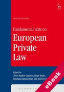 Cover of Fundamental Texts on European Private Law (eBook)