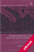 Cover of Strengthening the Rule of Law in Europe: From a Common Concept to Mechanisms of Implementation (eBook)