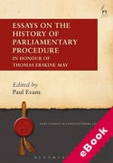 Cover of Essays on the History of Parliamentary Procedure: In Honour of Thomas Erskine May (eBook)
