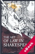 Cover of The Art of Law in Shakespeare (eBook)