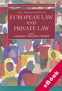 Cover of Cases, Materials and Text on European Law and Private Law (eBook)