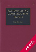Cover of Rationalising Constructive Trusts (eBook)
