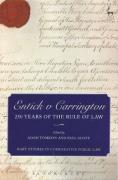 Cover of Entick v Carrington: 250 Years of the Rule of Law