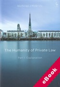 Cover of The Humanity of Private Law - Part I: Explanation (eBook)