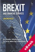 Cover of Brexit and Financial Services: Law and Policy (eBook)