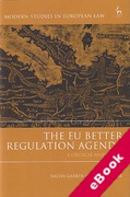 Cover of The EU Better Regulation Agenda: A Critical Assessment (eBook)