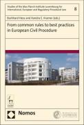 Cover of From Common Rules to Best Practices in European Civil Procedure