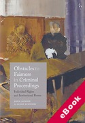 Cover of Obstacles to Fairness in Criminal Proceedings: Individual Rights and Institutional Forms (eBook)
