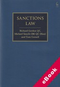 Cover of Sanctions Law (eBook)
