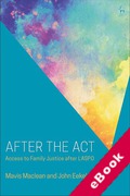 Cover of After the Act: Access to Family Justice after LASPO (eBook)