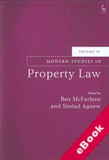 Cover of Modern Studies in Property Law: Volume 10 (eBook)