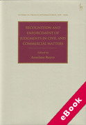 Cover of Recognition and Enforcement of Judgments in Civil and Commercial Matters (eBook)