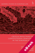 Cover of Critical Reflections on Constitutional Democracy in the European Union (eBook)