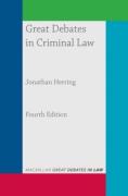 Cover of Great Debates in Criminal Law