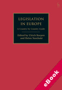 Cover of Legislation in Europe: A Country by Country Guide (eBook)
