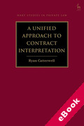 Cover of A Unified Approach to Contract Interpretation (eBook)
