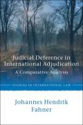 Cover of Judicial Deference in International Courts: A Comparative Analysis