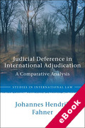 Cover of Judicial Deference in International Courts: A Comparative Analysis (eBook)