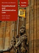 Cover of Macmillan Law Masters: Constitutional and Administrative Law