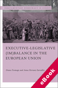 Cover of Executive-Legislative (Im)balance in the European Union (eBook)