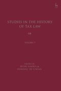 Cover of Studies in the History of Tax Law, Volume 9