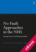 Cover of No-Fault Approaches in the NHS: Raising Concerns and Raising Standards (eBook)