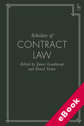 Cover of Scholars of Contract Law (eBook)