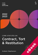 Cover of Core Statutes on Contract, Tort & Restitution 2022-23 (eBook)
