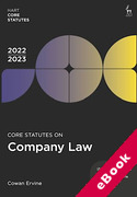 Cover of Core Statutes on Company Law 2022-23 (eBook)