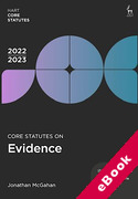 Cover of Core Statutes on Evidence 2021-22 (eBook)