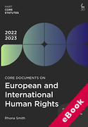 Cover of Core Documents on European and International Human Rights 2022-23 (eBook)