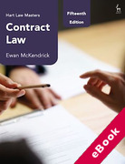 Cover of Hart Law Masters: Contract Law (eBook)