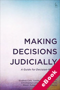 Cover of Making Decisions Judicially: A Guide for Decision-Makers (eBook)