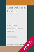 Cover of Great Debates in Land Law (eBook)