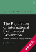 Cover of The Regulation of International Commercial Arbitration: Arbitrators' Duties and the Emerging Arbitral Market (eBook)