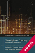 Cover of The Origins of Company Law: Methods and Approaches (eBook)