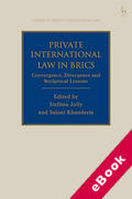 Cover of Private International Law in BRICS: Convergence, Divergence and Reciprocal Lessons (eBook)