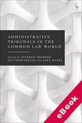 Cover of Administrative Tribunals in the Common Law World (eBook)