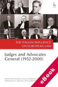 Cover of The Italian Influence on European Law Judges and Advocates General (1952-2000) (eBook)