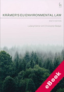 Cover of Kramer's EU Environmental Law (eBook)