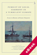 Cover of Pursuit of Legal Harmony in a Turbulent Europe: Essays in Honour of Eleanor Sharpston (eBook)